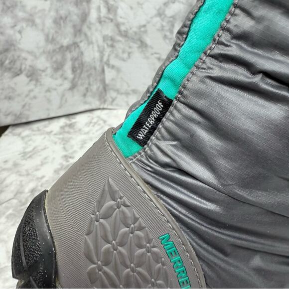 MERRELL Barefoot Frost Glove Boots Primaloft Insulated Waterproof Gray WMN’S S 8 - Picture 10 of 14